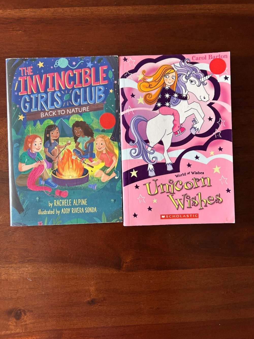 Girl Power Book Lot: The Invincible Girls Club & World of Wishes Unicorn Wishes